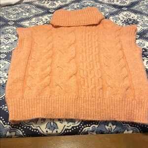 She and Sky Turtleneck Sweater - Soft Peach